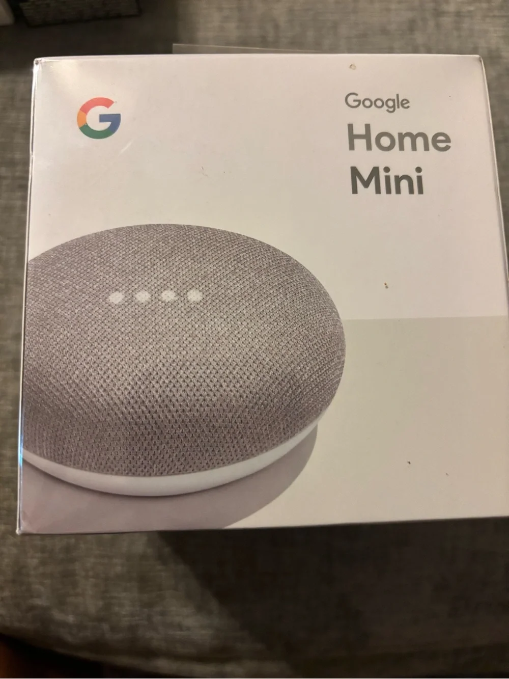 google Home Mini Smart Speaker in Chalk